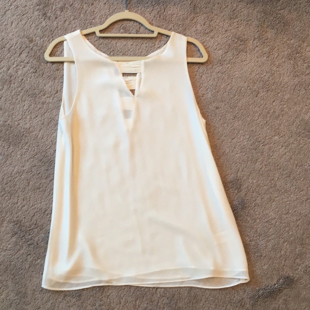 White naked zebra tank top- medium